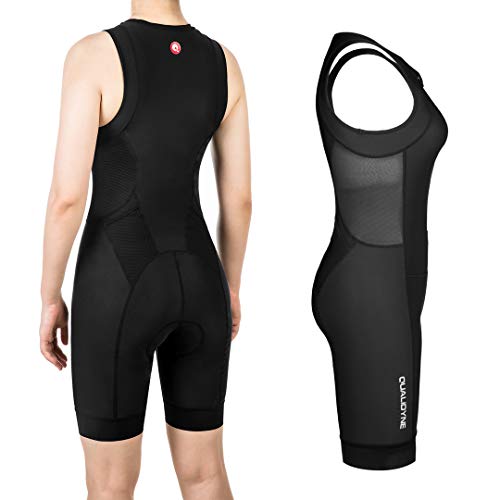 image for qualidyne Triathlon Suits Trisuit Women Duathlon Running Swimming Cycl