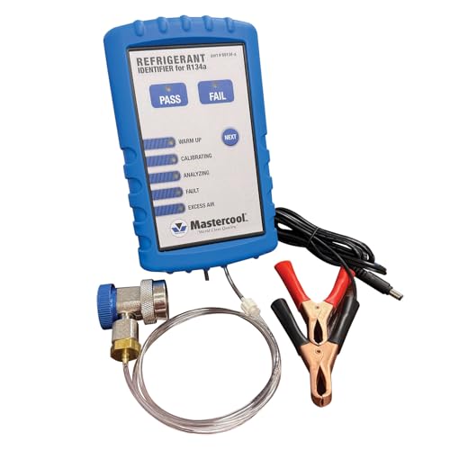 Mastercool 69134-A R134a Refrigerant Identifier – Compact Pass/Fail Analyzer wi…