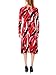 JayJay Women Vintage Casual Aztec Print Wrap Stretchy Sleeveless Midi Dress