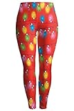 Pink Queen Women Colorful 3D Printed Full Length Leggings Tights Pants