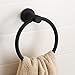 BGL 304 Stainless Steel Towel Ring Hanging Round Simple Black Towel Circular Holder
