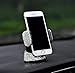 TISHAA Bling Car Phone Mount –Stand Suction Holder Rhinestone Crystal Glitter Universal Air Vent 360 Adjustable Windshield Dashboard Cute Accessories iPhone Android (White 360)