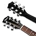 ARTALL 41 Inch Handmade Solid Wood Acoustic Dreadnought Guitar Beginner Kit with Gig Bag, Strings, Picks, Strap, Glossy Black