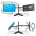 Mount-It! Dual Monitor Stand | Double Monitor Desk Stand Fits Two x 21 22 23 24 27 28 30 32 Inch Computer Screens | Freestanding Base | 2 Heavy Duty Full Motion Adjustable Arms | VESA Compatiblethumb 4