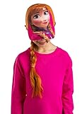 Disney Frozen Anna Girls Baseball Cap with Hair Wig Costume Hat