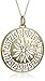 18k Yellow Gold Plated Sterling Silver Greek Key Medallion Necklace, 18