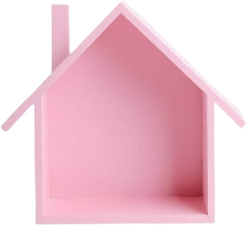 BESPORTBLE estante de exhibición en forma de casa de tamaño pequeño para colgar en la pared