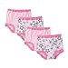 Gerber baby girls Infant Toddler 4 Pack Potty Training and Underwear panties, Pink Flower, 18 Months US