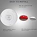 SOAIY Battery Powered Ultra-Thin Touch Sensor LED Cabinet Lights, Magnet Stick-on Closet Light, LED Tap Night Lights for Kitchen, Bedroom, Stairs, Bar, Car, 3 Packs, Warm White