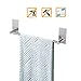 Songtec Adhesive Towel Bar 12inch Brushed, Stick On Bath Towel Rack Easy Install, NO Drilling on Walls, Premium SUS304 Stainless Steel - Brushed
