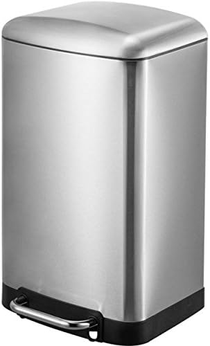 Stainless Steel Heavy Duty Step Foot Pedal Trash Can 1.59 Gallon