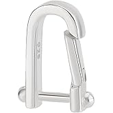 PH PandaHall 925 Sterling Silver Spring Gate Rings U-Shaped Metal Spring Gate Ring Jewelry Clasps Pendant Connector Rings Close Clasp for DIY Necklaces Bracelet Anklets Jewelry Making