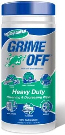 Nutek Grime Off Cleaning &amp; Degreasing Wipes 24 ct Canister, BET-0024
