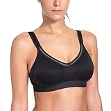SYROKAN Women's High Support Solid No Padding Fitness Classic Sports Bra