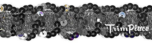 SILVER 3/4 INCH CIRCLE SEQUIN TRIM 18 Yards