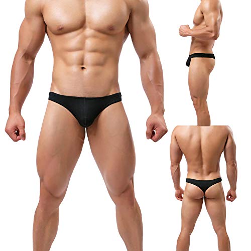 Pdbokew Men's Thongs Underwear GString QuickDrying Comfortable TBack
