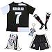 GamesDur 2019/2020 Cristiano Ronaldo #7 Home Football Soccer Kids Jersey & Short & Sock & Soccer Bag Youth Sizes (New Season Home, 9-10 Years)