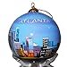 Art Studio Company Hand Painted Glass Christmas Ornament - Atlanta, Georgia Skyline