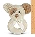 Bearington Baby Lil’ Spot, 5.5 Inch, Puppy Dog Stuffed Animal Plush Rattles for Babies, Dog Themed Baby Gifts