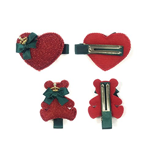 Wrapables Red & Bold Hair Clips (12 Set_
