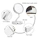 Vanity Travel Mirror - VAKOO Portable LED Makeup Mirror, Compact Folding 1X/10X Magnifying Vanity Mirror, Cosmetic Makeup Mirror for Bathroom/Table/Home Decorative