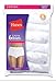 Hanes Women's No Ride Up Cotton Brief 6-pack, White, 5