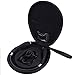 Headphone Case, Handy Headset Carrying Case for Bluetooth Headsets and Bluetooth Headphones (Black)