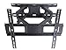 KECOBESTYEE Full Motion Articulating Dual Arm Tilt TV Wall Mount Bracket for 20-55 Inch LCD LED Plasma Flat Panel Screen VESA up to 400x400mm, 110lbs Weight Capacity, Includes HDMI Cable And Level