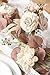 Ling's Moment Natural Dusty Rose Artificial Flowers Combo for DIY Wedding Bouquets Centerpieces Arrangements Party Baby Shower Home Decorations