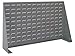 Akro-Mils 98636 Heavy Duty Steel Louvered Panel Standing Work Bench Storage Rack Garage Organizer for Mounting AkroBin Storage Bins, 36-Inch L x 8-Inch W x 20-Inch H, Grey