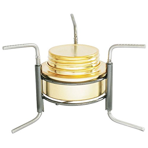 SODIAL(R) Copper Alloy Portable Mini Ultra-light Spirit Burner Alcohol Stove Outdoor Camping Stove Furnace with Stand B9-1