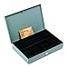 SteelMaster 221618001 Heavy-Duty Steel Low-Profile Cash Box w/6 Compartments, Key Lock, Gray