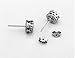 Silver Crown Stud Earrings Fashion Clear Silver Plated Crystal Stud Earrings Wedding Bridal Jewelry