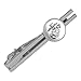 Marines USMC Black White Logo Licensed Round Tie Bar Clip Clasp Tack Silver