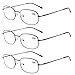Eyekepper Metal Frame Spring Hinged Arms Reading Glasses 3 Pair Valupac Metal Readers +2.5
