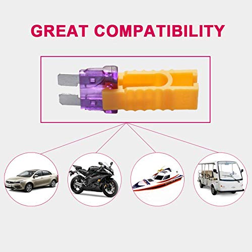 485pcs Assorted Medium & Standard Auto Car Truck Blade Fuses Assortment - 2A 3A 5A 7.5A 10A 15A 20A 25A 30A 35A 40A-ATC/APR/ATO+ATM Boat Automotive Replacement Fuses