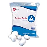 Dynarex Cotton Ball Large, Non-Sterile, 1000 Count