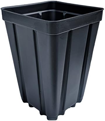 3.5" Square Deep Root Training Pots - Made in USA - Recyclable, Reuseable - Garden, Greenhouse, Hydroponics (54)