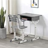 Liraly Kids Study Desk and Chair Set, Height