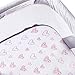 Bassinet Sheets Compatible with AirClub, GoFirst and MiClassic Bassinet Bedside Sleeper, 2 Pack, 100% Jersey Knit Cotton Fitted Sheets, Pink Stripes and Hearts Print for Baby Girls