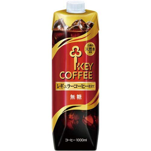 キーコーヒー 天然水アイスコーヒー　無糖　１Ｌ×１２本商品画像