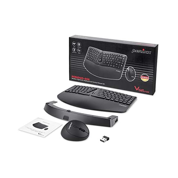 perixx-PERIDUO-606-Wireless-24G-Mini-Ergonomic-Keyboard-with-Vertical-Mouse-with-Adjustable-Palm-Rest-Stand-and-Membrane-Keys-UK-Layout perixx PERIDUO-606 Wireless 2.4G Mini Ergonomic Keyboard with Vertical Mouse, with Adjustable Palm Rest Stand and…