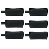 Augbunny Multi-purpose 100% Cotton 12oz Canvas Zipper Pen Pencil Stationery Case bag Cosmetic Makeup Pouch 6-pack