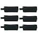 Augbunny Multi-Purpose 100% Cotton 12oz Canvas Zipper Pen Pencil Stationery Case Bag Cosmetic Makeup Pouch 6-Pack