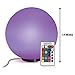ENHANCE LED Globe Night Light Ambient Color Changing Premium Glass Mood Lamp Remote Control - 7.9 inch 4 Lighting Modes & Battery AC Adapter Power - Perfect Children & Adults