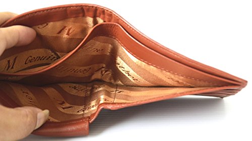 Authentic M Crocodile Skin Men's Bifold Crocodile Tail Skin Leather Tan Wallet