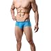 ONEFIT Men's Ultra-slim Sexy Low Waist Breathable Trunks Underwear Boxer Briefs Blue Large