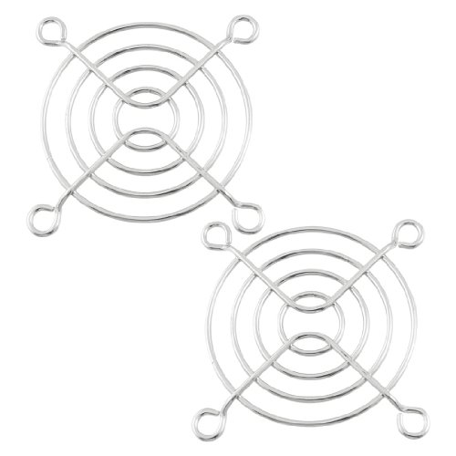 uxcell 60mm Computer PC Case Fan Grill Protector Metal Finger Guard 2 Pcs