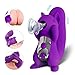 Maison-Market Clitoral Massager Vibrator Cute Squirrel Cartoon Shape with Sucking Nipples Clitoris Function, 10 Vibration Modes and 10 Sucking Intensity Stimulation Vibrator for Women, Purple