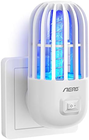 Aerb Bug Zapper, Mosquito Zapper Plug-in Fly Trap Indoor, Electronic Mosquito Killer for Bedroom, Living Room, Kitchen, Office, etc